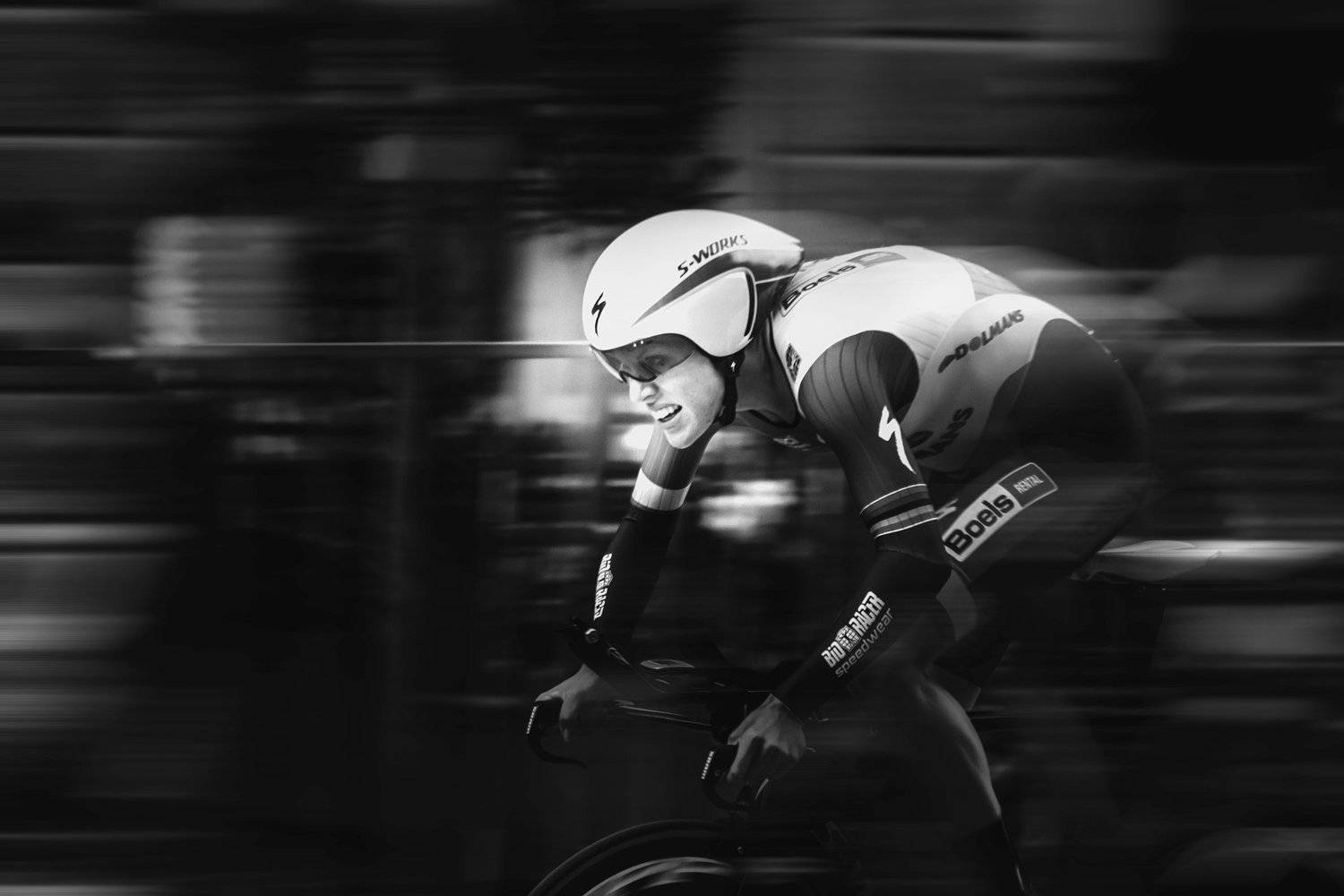 Bicycle, Bike, Black & white, Circuit, Girl, Race, Speed, Street, Zdravko