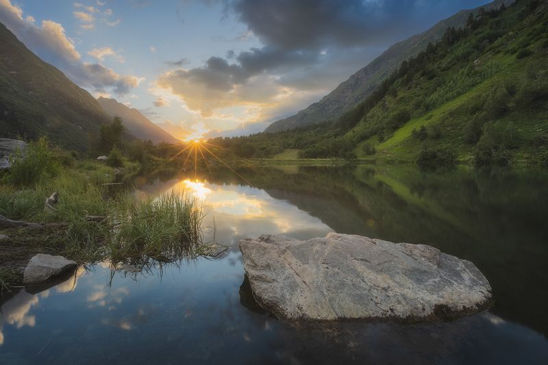 домбай, теберда, тебердинский заповедник, Озеро Туманлы-Кель фото превью