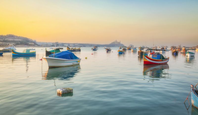 утро, мальта, рыбацкая пристань Мальтийское утро фото превью