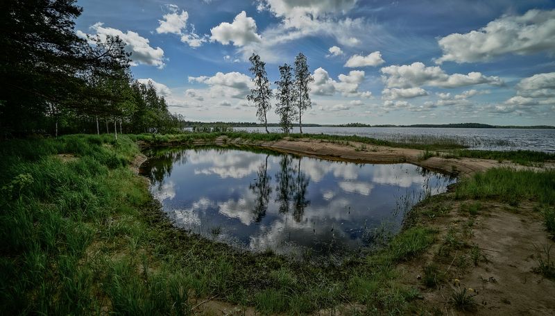 У озера фото превью