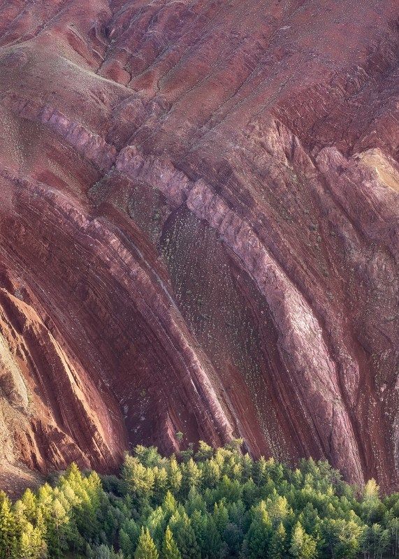 Багровые берега долины Кызылшин…  Crimson banks of the Kyzylshin valley… фото превью