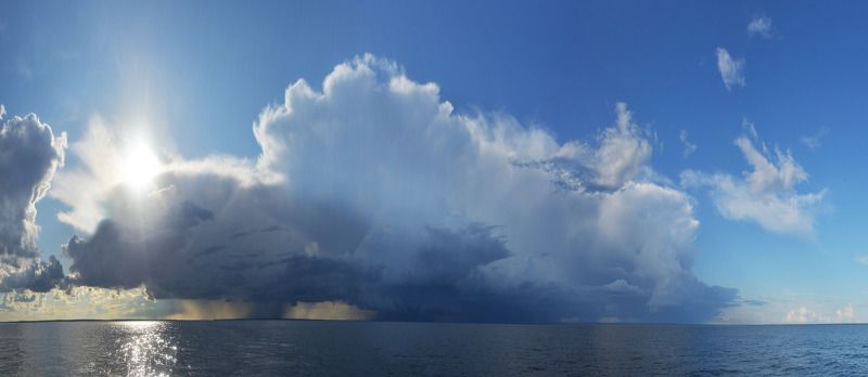 онего, небо, гроза Небеса Онежского озера фото превью