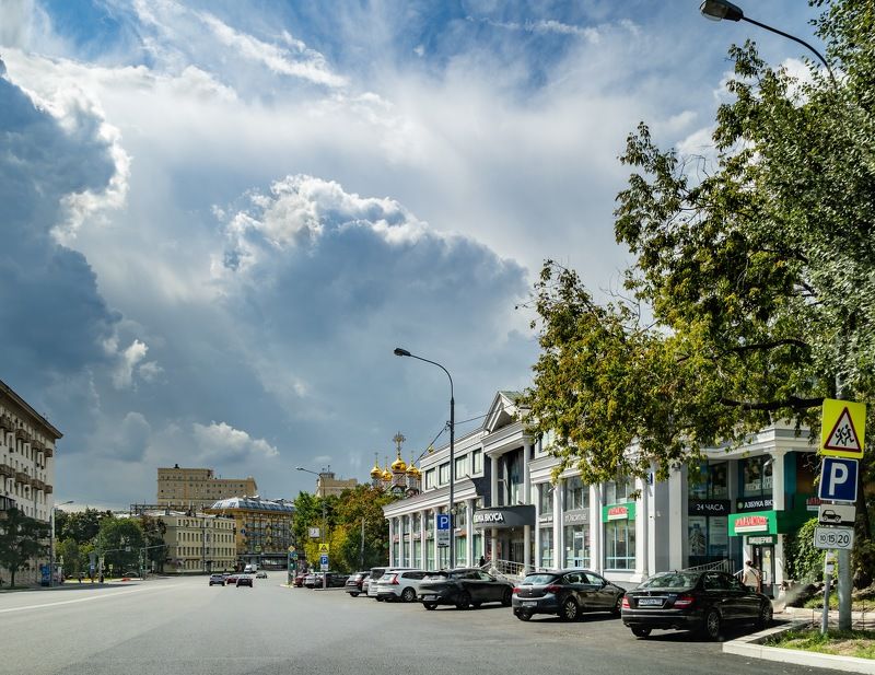 Москва, вид на Комсомольский проспект. фото превью