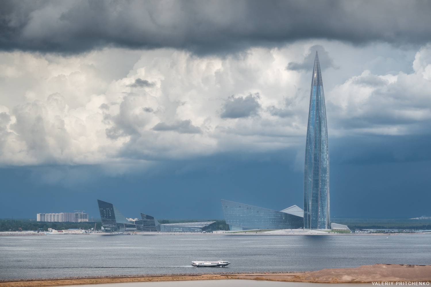 город, архитектура, городской пейзаж, Санкт-Петербург, Лахта-центр, cityscape, Валерий Притченко
