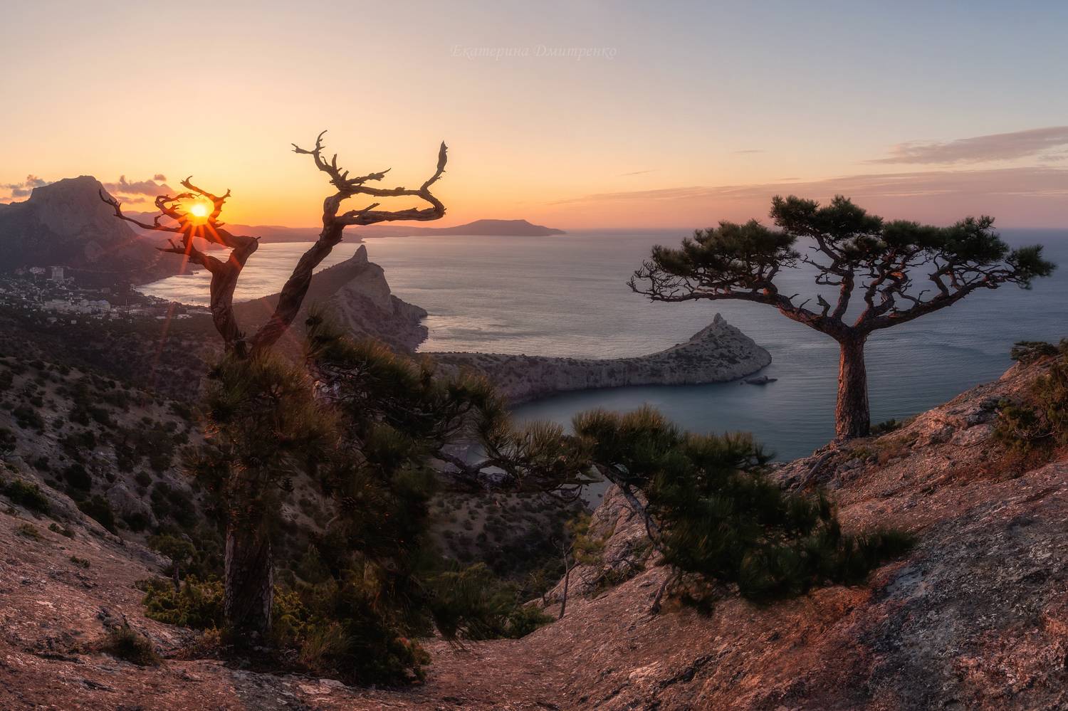 крым, новый свет, рассвет, утро, пейзаж, море, горы, crimea, landscape, панорама, Дмитренко Екатерина