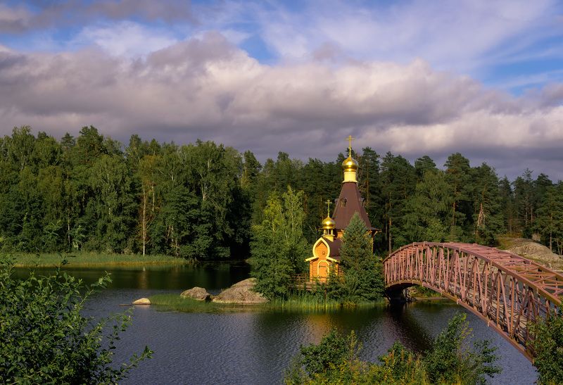 архитектура, храмы, церкви, вуокса Церковь Андрея Первозванного на Вуоксе фото превью