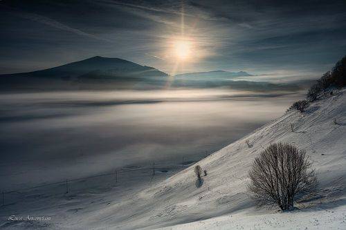 Sunrise at Sibillini nat park