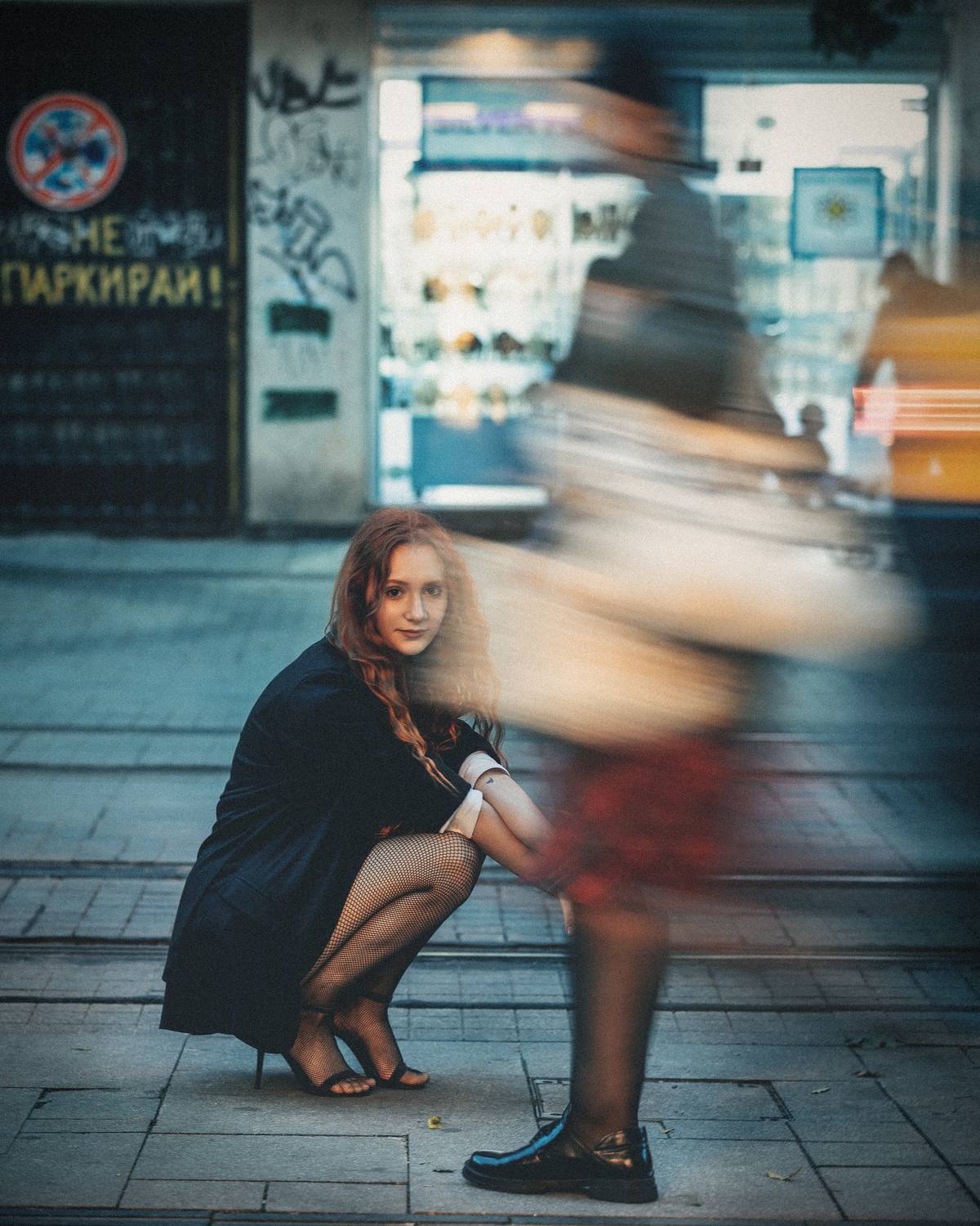 девушка, колготки, сеточка, каблуки, Дмитрий Александров