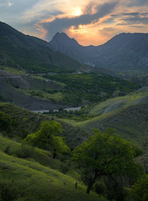 кавказ, дагестан, салта, горы, закат Хвост дракона фото превью