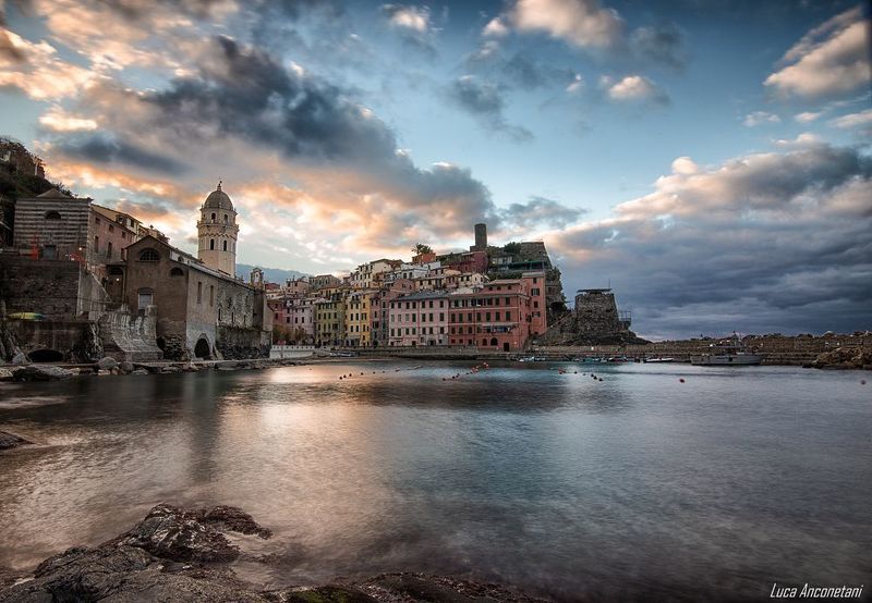 5 terre italy liguria street Just before sunrise фото превью