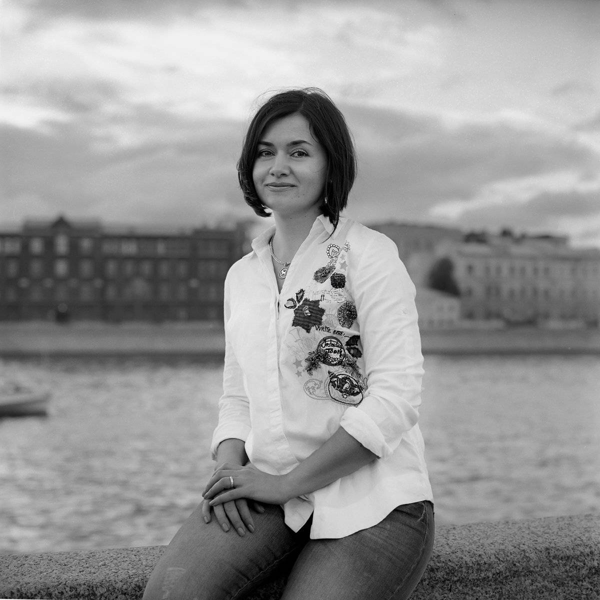 6х6., Вечер., Москва-река., Портрет., Александр Резников