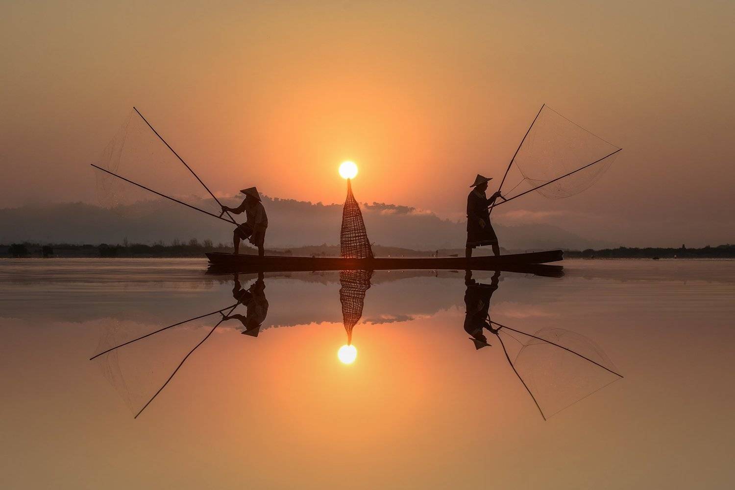 fisherman,fish,asia,asian,light,nets,, Saravut Whanset