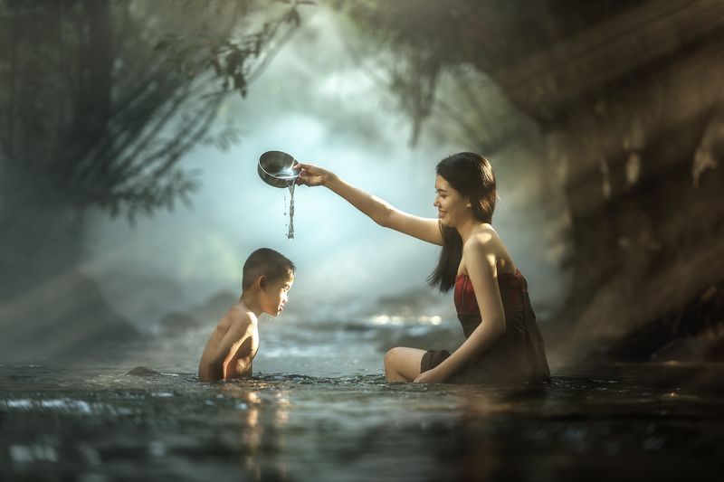 outdoor; human; cold; thailand; xxx; natural; ethnicity; north; rocks; life; culture; happiness; south; peasant; head; nude; east; bathing; people; pam; poor; pang; village; female; asia; cute; smile; thai; world; forest; cool; local; face; woman; laos; r Sister and brother bathing фото превью