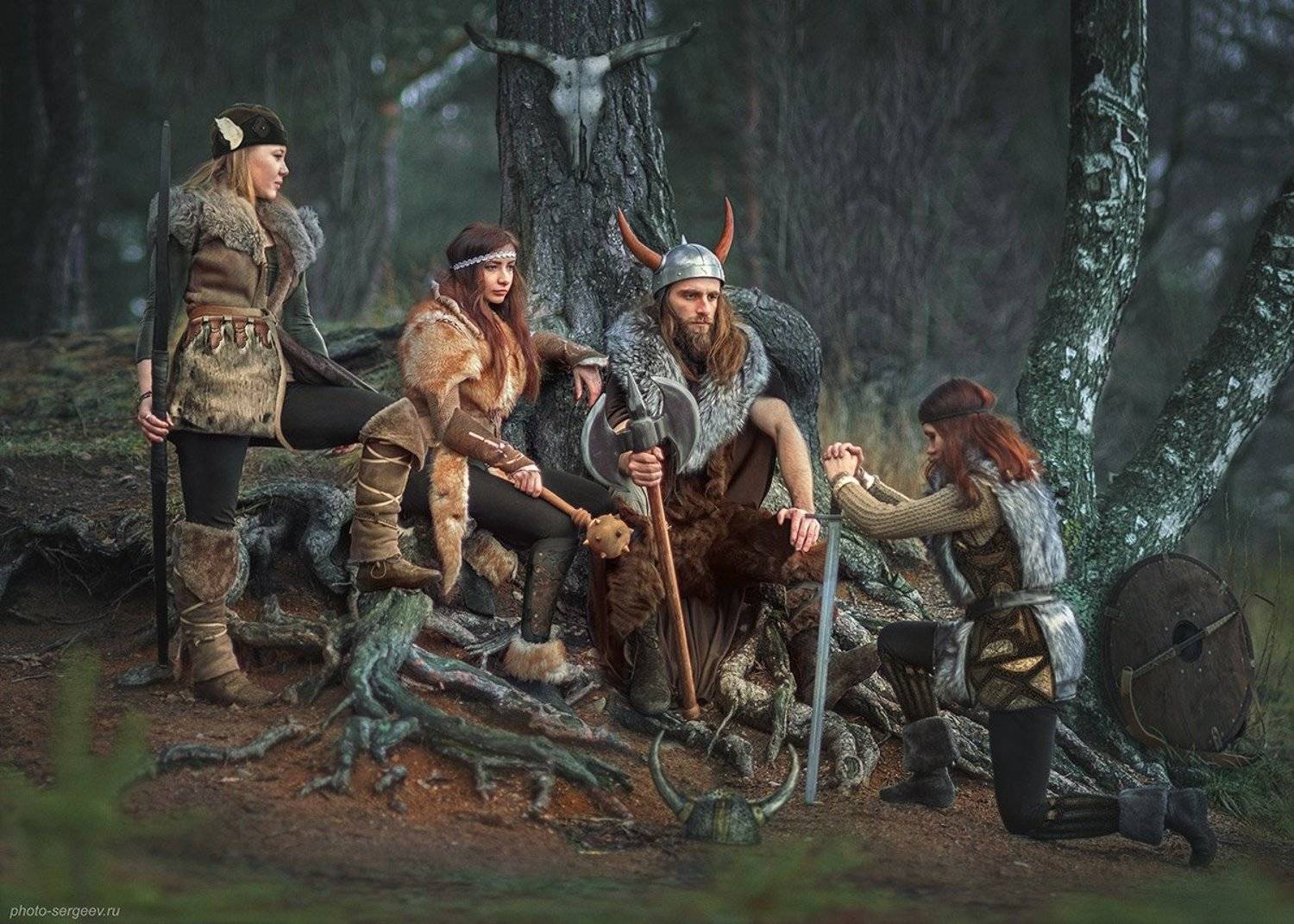 Викинги, Воины, Девушка, История, Пленэр, Реконструкция, Стилизация, Александр Сергеев