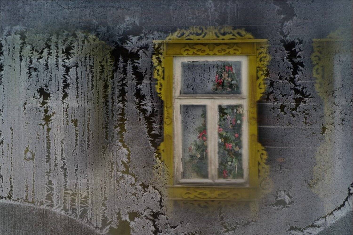 зима, мороз, новый год, окно, Вера Павлухина