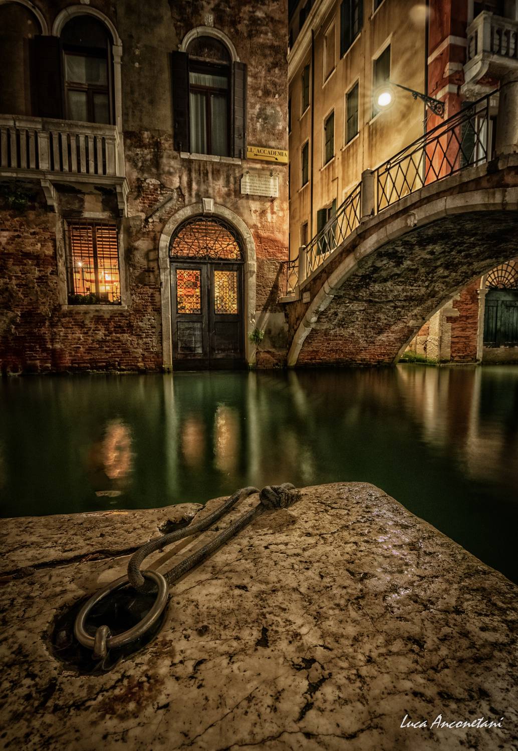 venice night street urban italy, Anconetani Luca