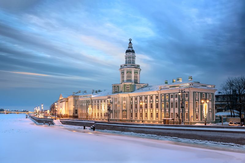 кунсткамера, университетская набережная, дворцовый мост, нева Кунсткамера фото превью