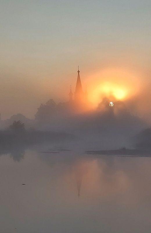 Утро туманное фото превью