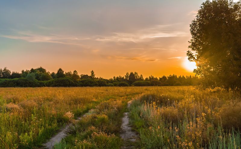 Уходит вечер за поворот. фото превью