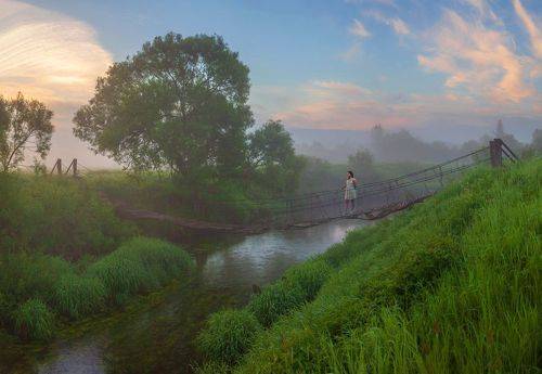 Утром на мостике.