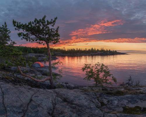 Рассвет на острове Тимонсаари
