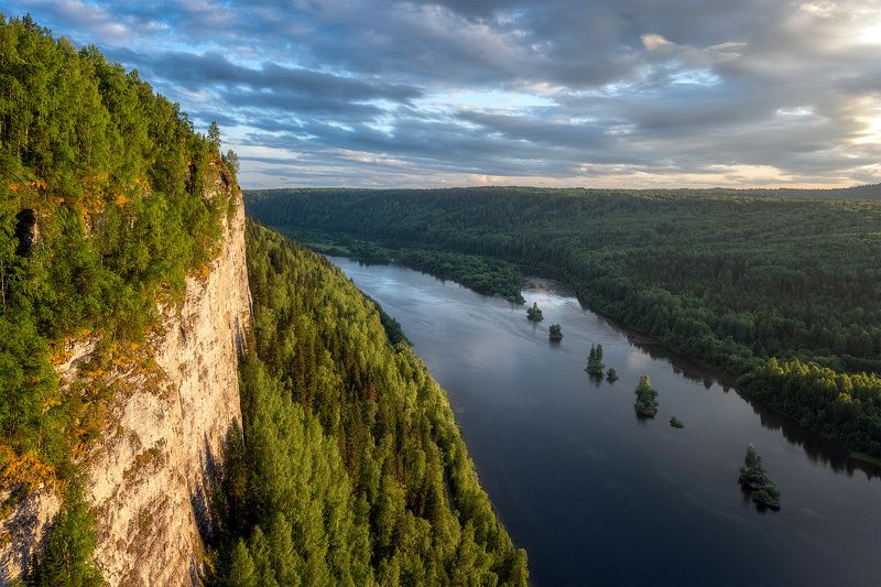 пермский край, пейзаж, закат, красота природы, горы, лето, облака, природа, дикая природа, вишера, лес, полюд, ветлан Вишера с Ветлана фото превью
