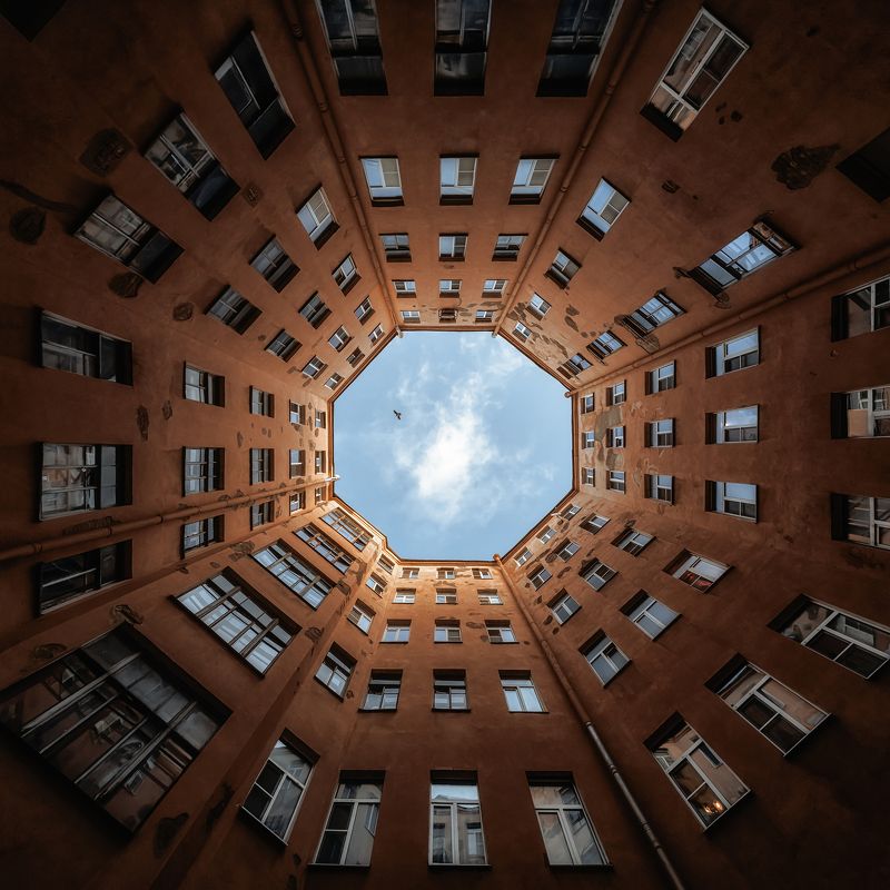 двор-восьмиугольник, санкт петербург, спб, двор-колодец Двор-восьмиугольник фото превью