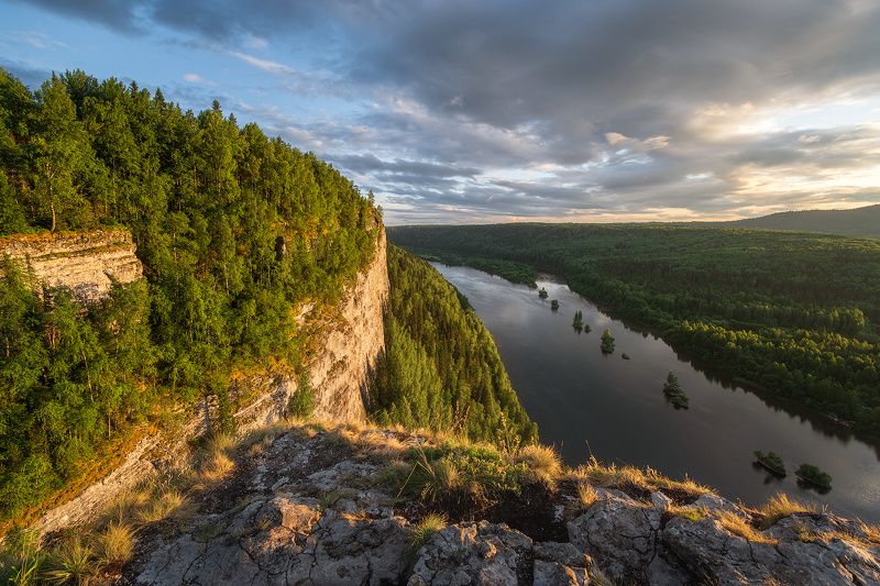 пермский край, пейзаж, закат, красота природы, горы, лето, облака, природа, дикая природа, вишера, лес, полюд, ветлан Вишера с Ветлана фото превью