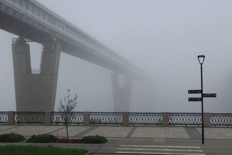 Туман в городе фото превью