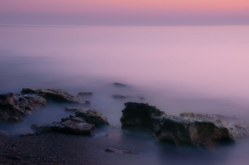 закат, море, вечер Безмятежность фото превью