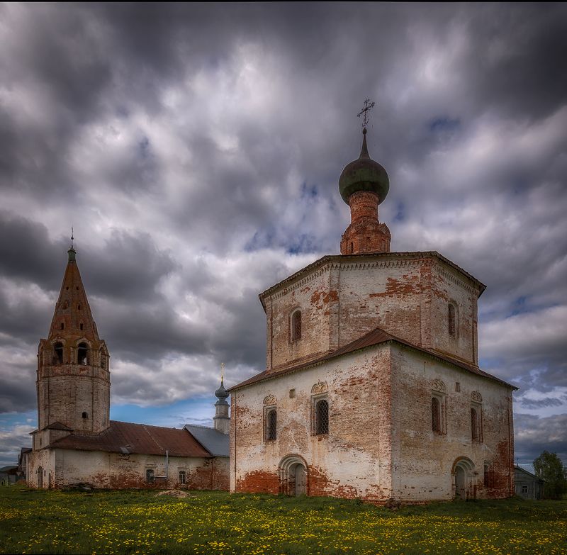храм, руины, колокольня *** фото превью