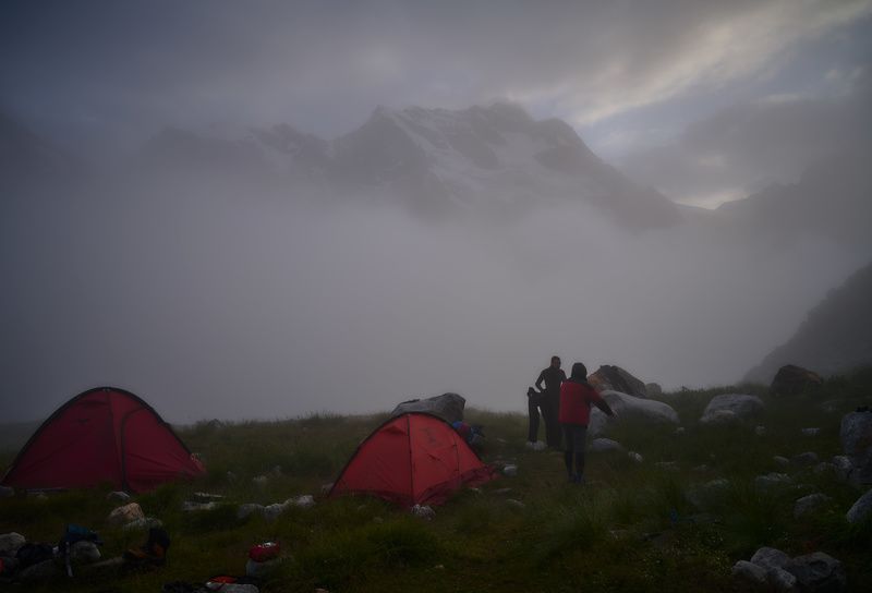 Утро на Местийских ночевках. фото превью