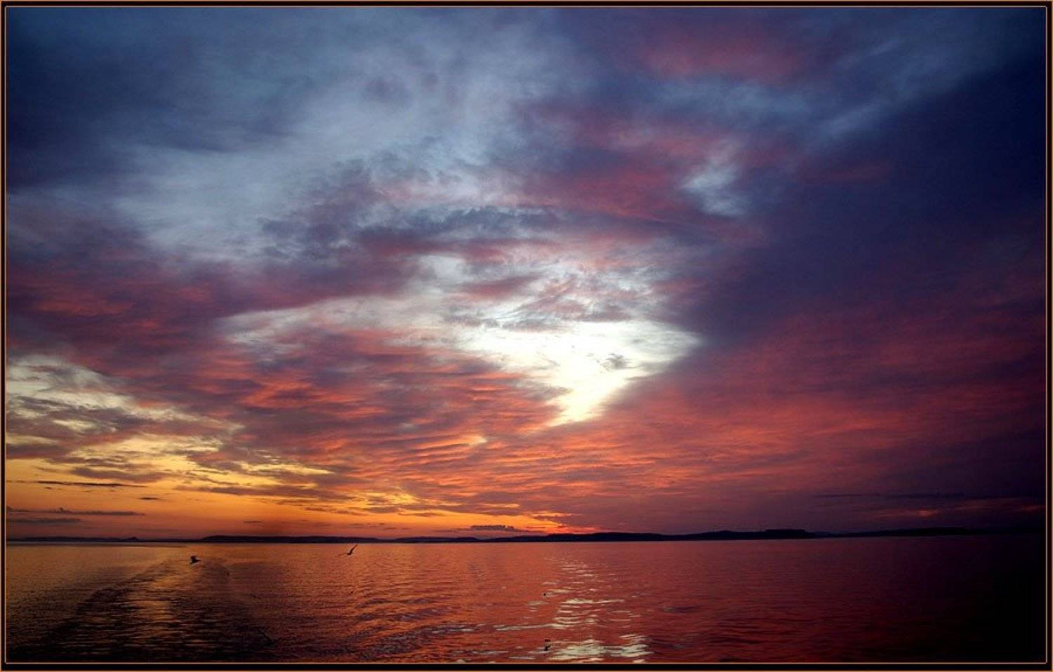закат,ладога, Солодухин Виктор