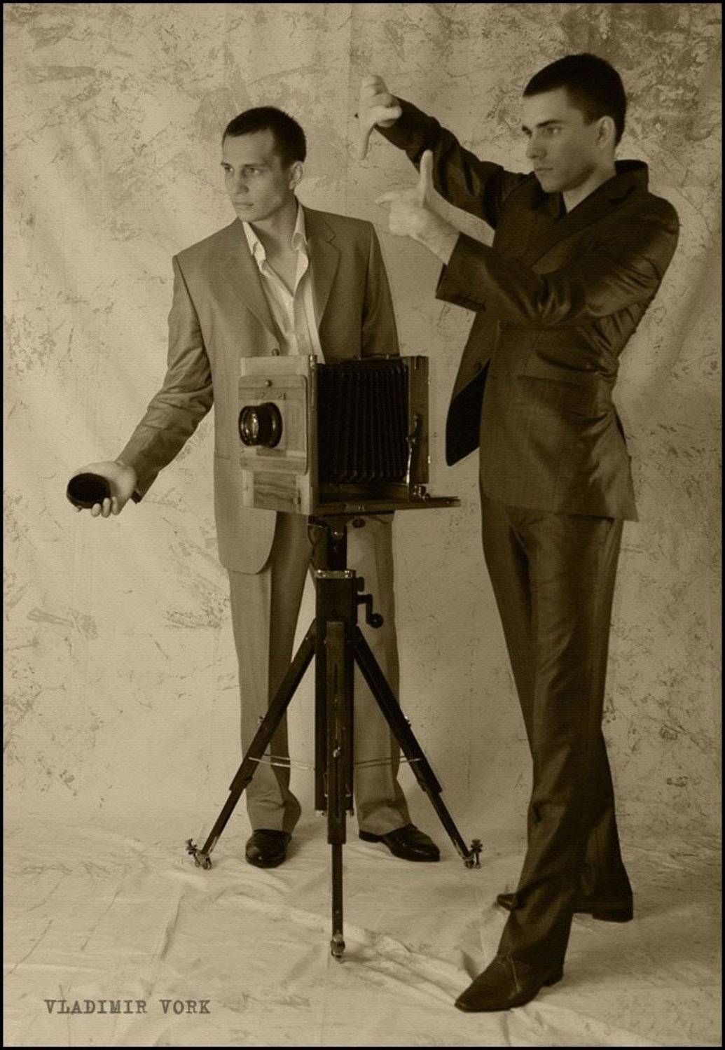 кіевъ 1918г, фотограф, камера 18х24, ретро, портрет., Vladimir Vork