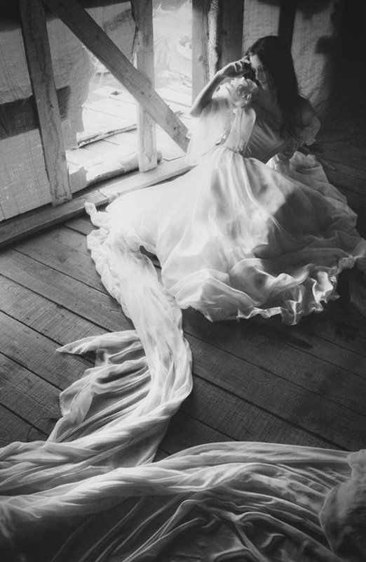белое, платье, свет, девушка elend фото превью