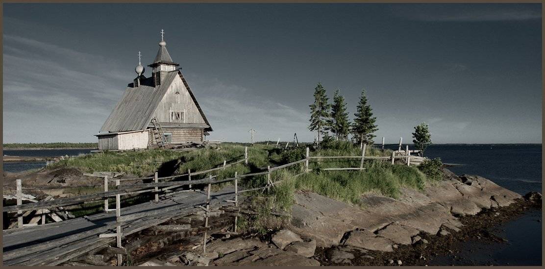 кемь, остров, белое, море, Сорез