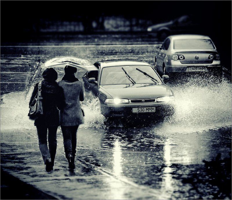 дождь, лужи Непогода... фото превью