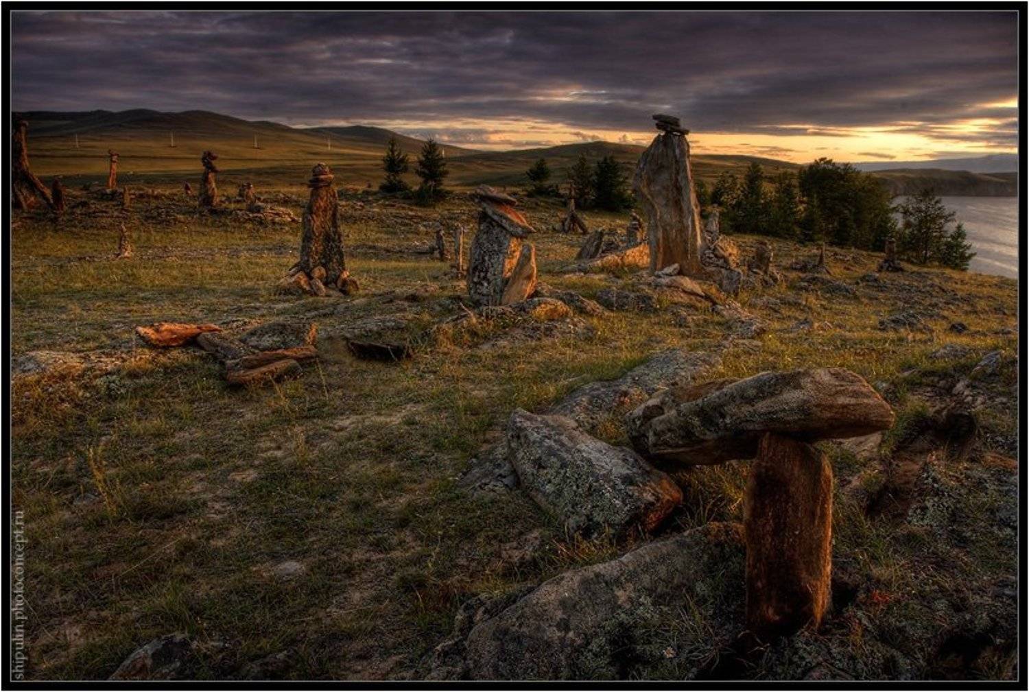 байкал,ольхон,камни,святое место,закат,владимир,шипулин,фотограф,томск, Vladim_Shipulin