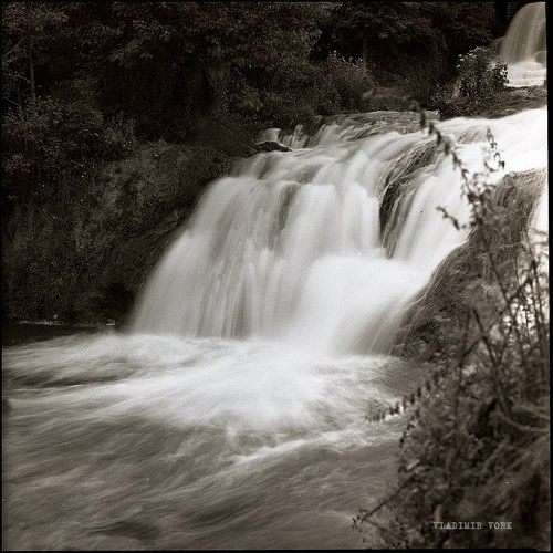 czerwonogrod, wodospad