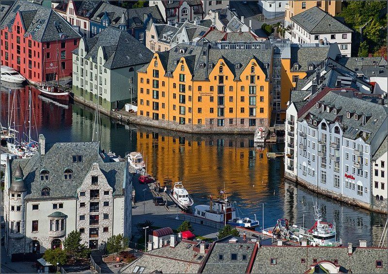 норвегия,игрушечный город,алесунд Игрушечный город фото превью