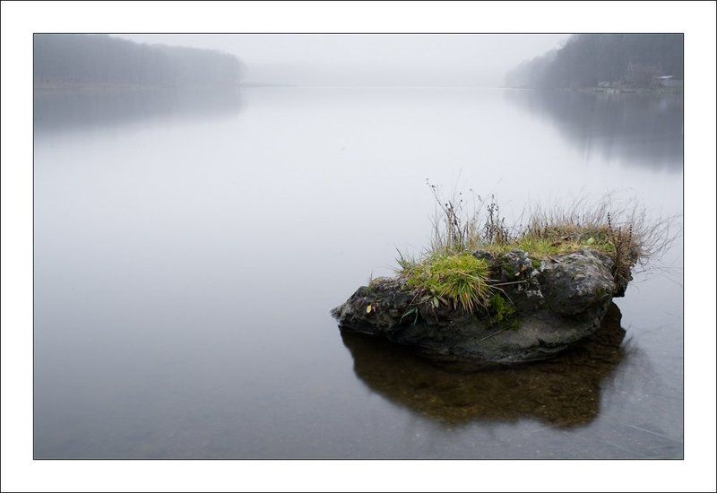 пейзаж, вода, закат Тишина фото превью