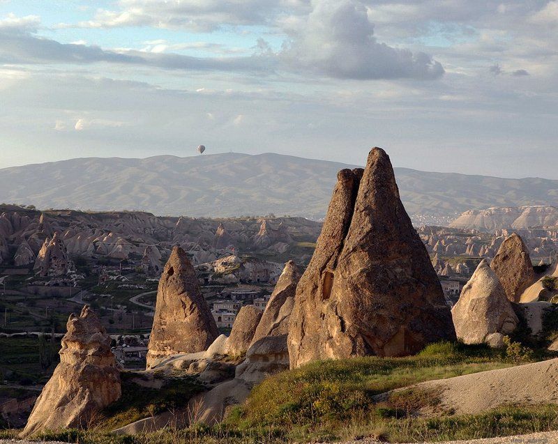 горы, турция, каппадокия, останцы, воздушный, шар Там, где свобода... фото превью