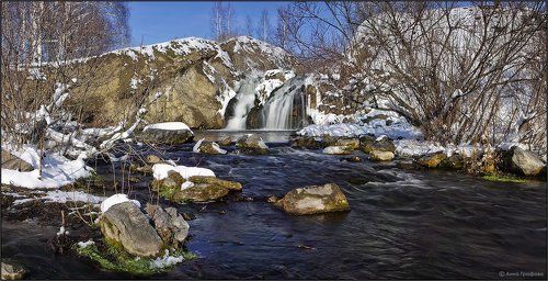 Панорама с водопадом