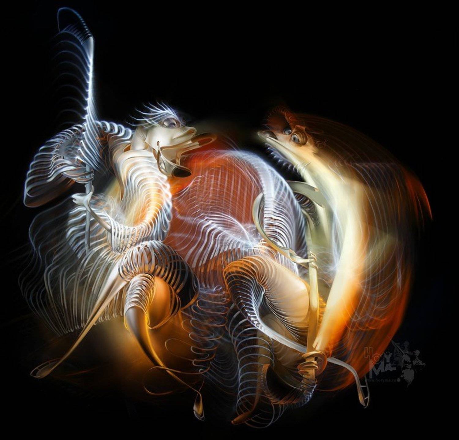 светографика, витые сдвиги, графика, портрет, история, сюжет, предметы, шайба, хокей, HoryMa (ХориМа)