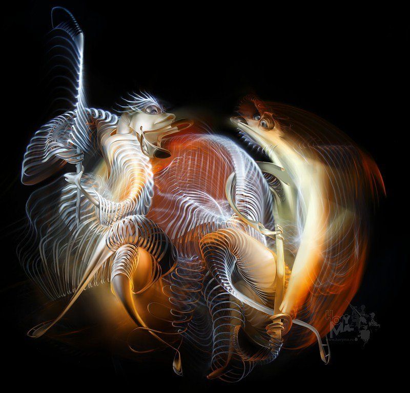 Шайба в воротах  (Светографика - Витые сдвиги 2009 ) фото превью