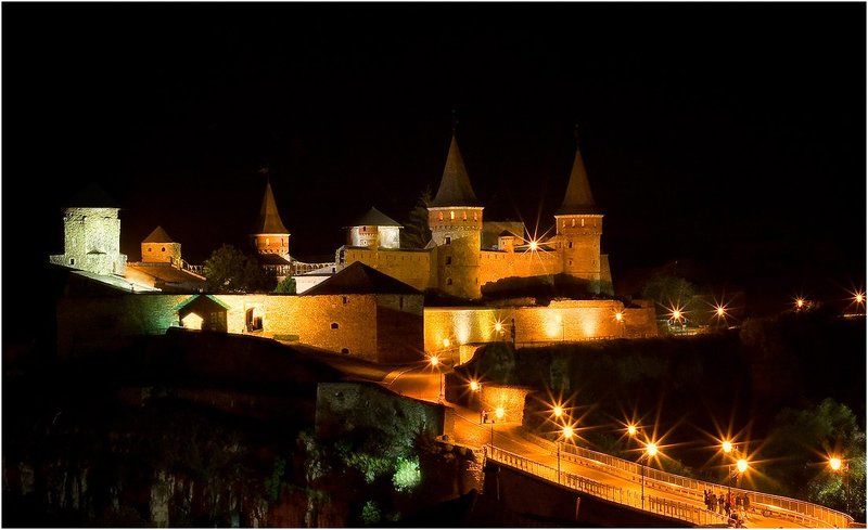 крепость, замок, каменец-подольский, ночь Старая крепость фото превью