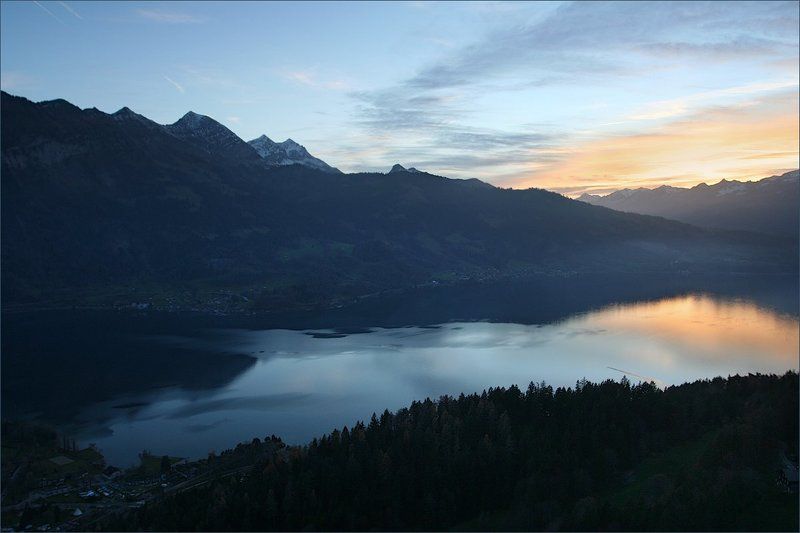Холодный закат ноября фото превью