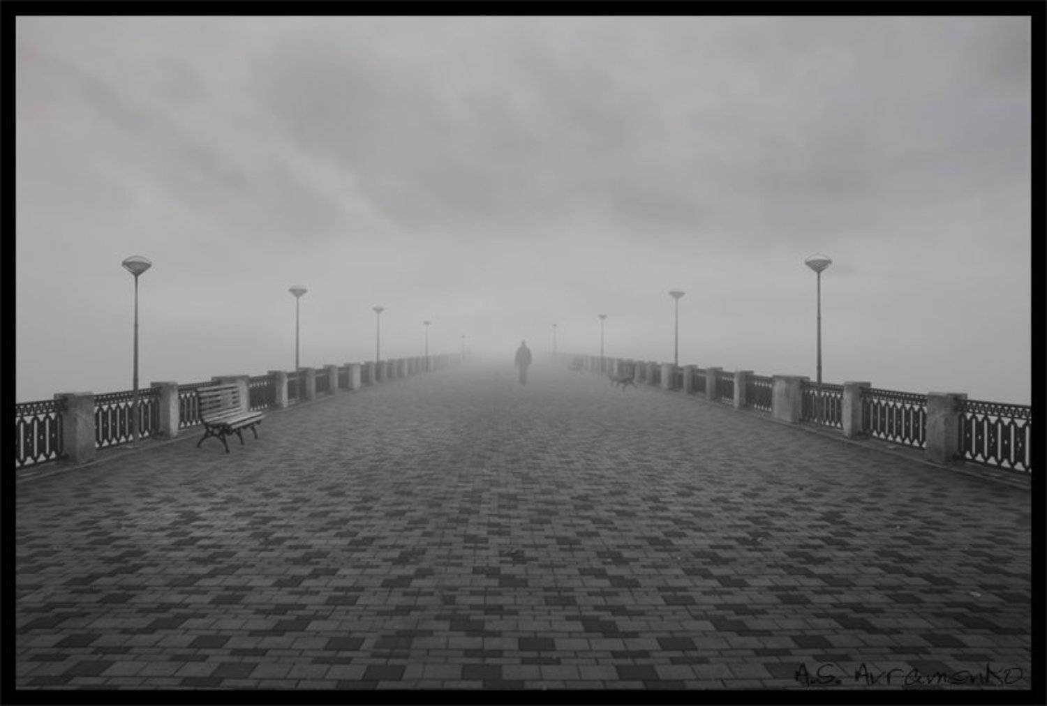 туман, набережная, Анатолий Авраменко