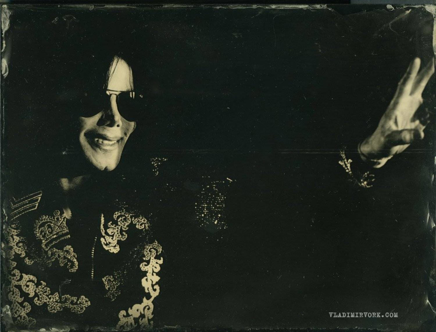 michael jackson, амбротип,  мокрый коллодий,   18х24,, Vladimir Vork