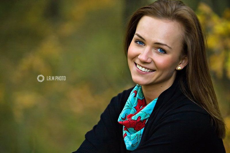 девушка, портрет Осенний портрет фото превью